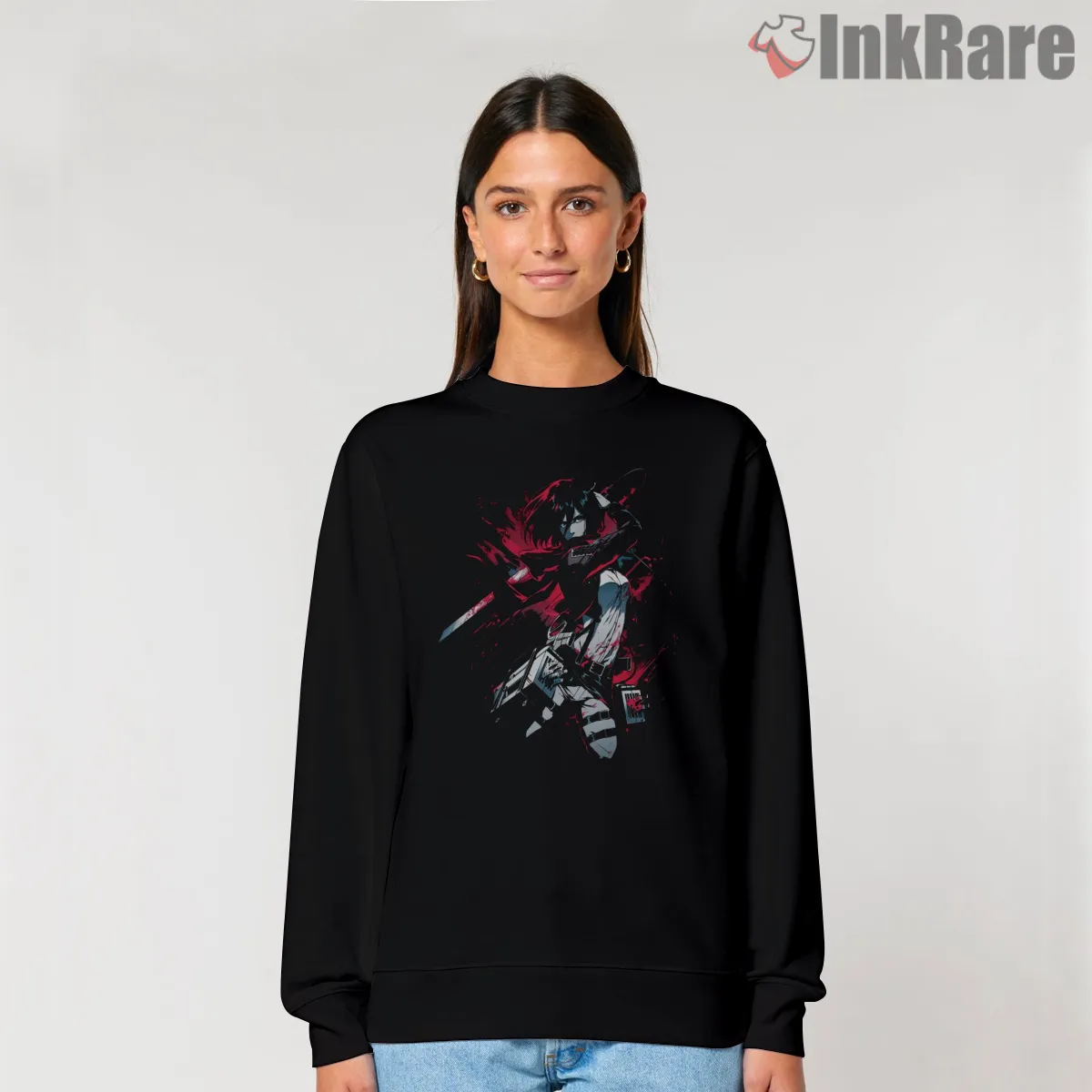 Mikasa Ackerman Blood Red Strike Shirt Mikasa Ackerman Blood Red Strike Shirt on graphic shirt for women graphic tee