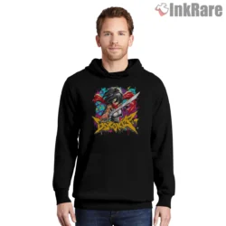 Mikasa Ackerman Chibi Graffiti Pop Art Shirt on black hoodie for men graphic tee
