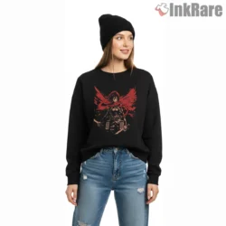 Mikasa Ackerman Crimson Wings Shirt on graphic shirt for women graphic tee