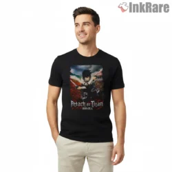 Mikasa Ackerman Journey To Victory Alley Shirt on black short sleeve shirt for men graphic tee