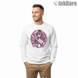 Mikasa Ackerman Neon Aura Anime Shirt on graphic shirt for men graphic tee