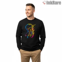 Mikasa Ackerman Neon Flame Cloak Shirt on graphic shirt for men graphic tee