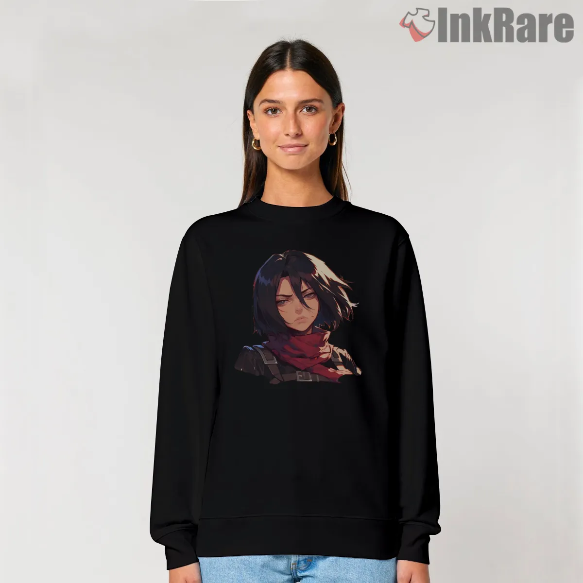 Mikasa Red Scarf Portrait Shirt Mikasa Red Scarf Portrait Shirt on graphic shirt for women graphic tee
