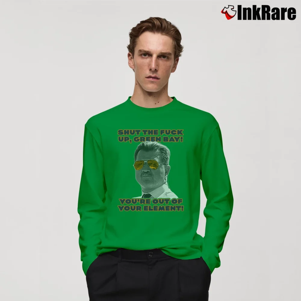 Men’s mike ditka chicago bears for NFL and Bears Fans Long-Sleeve Shirt in irish green | Sleek, Lightweight, Year-Round Wear