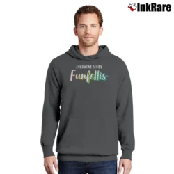 Men’s Mike Sorrentino Funfettis Graphic Pullover Hoodie in charcoal | Cozy, Durable, Modern Fit
