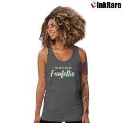 Women’s Mike Sorrentino Funfettis Graphic Tank Top in charcoal | Lightweight, Movement-Friendly