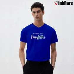 Men’s Mike Sorrentino Funfettis Graphic V-Neck Tee in royal blue | Sharp, Breathable, Everyday Staple