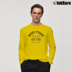 Men’s Mike Tyson Kid Dynamite Tiger Graphic Long-Sleeve Shirt in yellow | Sleek, Lightweight, Year-Round Wear