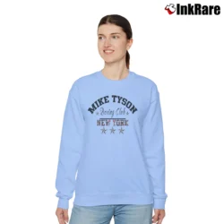 Women’s Mike Tyson Kid Dynamite Tiger Graphic Relaxed Sweatshirt in light blue | Soft, Laid-Back Vibe
