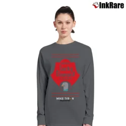 Women’s Mike Tyson Mysteries Lucky Lager Long-Sleeve Top in charcoal | Sleek, Versatile, All-Season