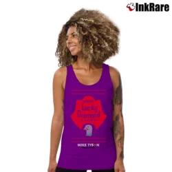 Women’s Mike Tyson Mysteries Lucky Lager Tank Top in purple | Lightweight, Movement-Friendly