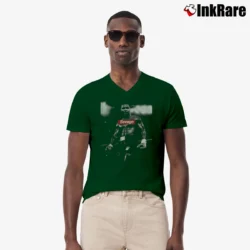 Men’s Mike Tyson Savage Limited Edition V-Neck Tee in forest green | Sharp, Breathable, Everyday Staple