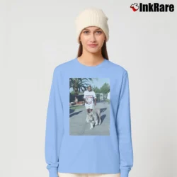 Women’s Mike Tyson Tiger Boxing Legend Graphic Long-Sleeve Top in light blue | Sleek, Versatile, All-Season