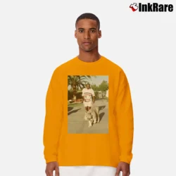 Men’s Mike Tyson Tiger Boxing Legend Graphic Long-Sleeve Shirt in orange | Sleek, Lightweight, Year-Round Wear