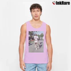 Men’s Mike Tyson Tiger Boxing Legend Graphic Tank Top in light pink | Breathable, Active-Friendly Design