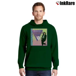 Men’s miki matsubara stay with me city pop retro Pullover Hoodie in forest green | Cozy, Durable, Modern Fit
