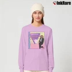 Women’s miki matsubara stay with me city pop retro Long-Sleeve Top in light pink | Sleek, Versatile, All-Season