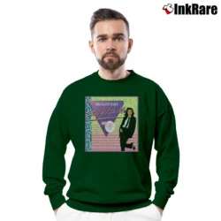 Men’s miki matsubara stay with me city pop retro Crewneck Sweatshirt in forest green | Cozy Fabric, Clean Style