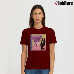 Women’s miki matsubara stay with me city pop retro Signature T-Shirt in maroon | Soft, Flattering Fit