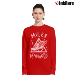 Women’s Miles Managed Statement Long-Sleeve Top in red | Sleek, Versatile, All-Season