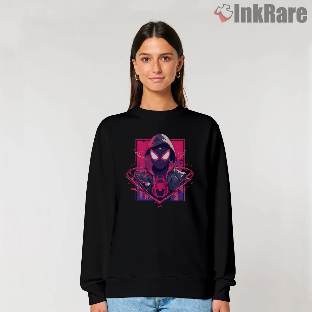 Miles Morales Neon Hoodie Icon Graphic Shirt Miles Morales Neon Hoodie Icon Graphic Shirt on graphic shirt for women graphic tee