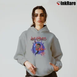 Women’s Miles Morales Spiderverse Splat Marvel Cozy Hoodie in sport grey | Warm, Structured, Stylish