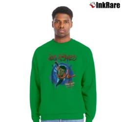 Men’s Miles Morales Spiderverse Splat Marvel Crewneck Sweatshirt in irish green | Cozy Fabric, Clean Style