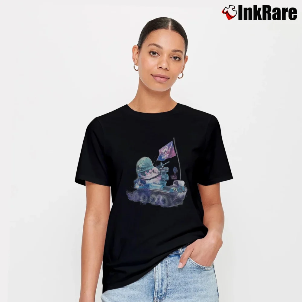 Women’s Milkboy Cat Army Beauty Beast Japanese Graphic Signature T-Shirt in black | Soft, Flattering Fit