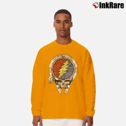 Men’s Millennium Falcon Grateful Dead Star Wars Long-Sleeve Shirt in orange | Sleek, Lightweight, Year-Round Wear