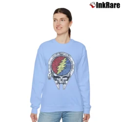 Women’s Millennium Falcon Grateful Dead Star Wars Relaxed Sweatshirt in light blue | Soft, Laid-Back Vibe