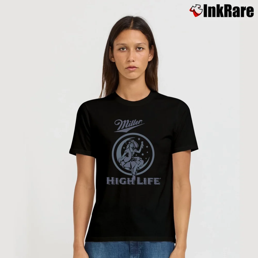 Women’s Miller High Life Beer Graphic Signature T-Shirt in black | Soft, Flattering Fit