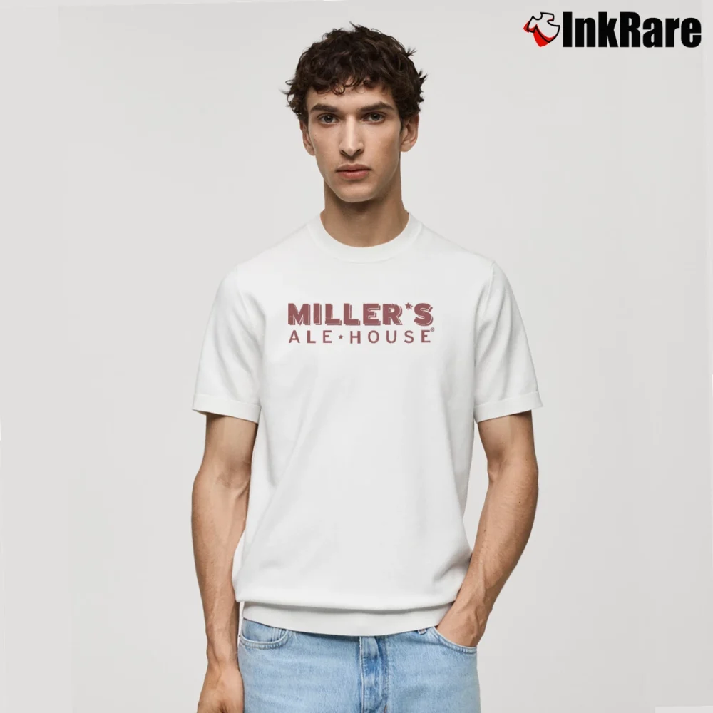 Men’s Miller's Ale House Classic T-Shirt in white | Soft, Breathable Everyday Wear