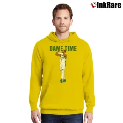 Men’s Milwaukee Bucks Damian Lillard Dame Time Pullover Hoodie in yellow | Cozy, Durable, Modern Fit