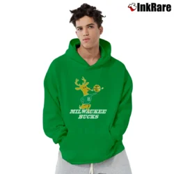 Men’s Milwaukee Bucks Hardwood Classics Pullover Hoodie in irish green | Cozy, Durable, Modern Fit