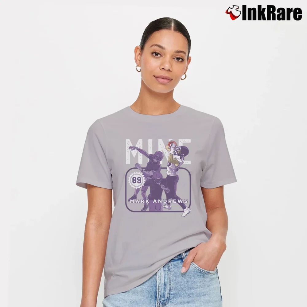 Women’s Mine Mark Andrews Baltimore Ravens Signature T-Shirt in sport grey | Soft, Flattering Fit