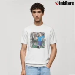 Men’s Minecraft Steve Vintage Classic T-Shirt in white | Soft, Breathable Everyday Wear