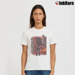 Women’s Minecraft Wither Skeleton T-Shirt in white | Soft, Flattering Fit