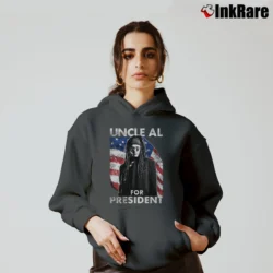 Women’s Ministry Uncle Al For President Cozy Hoodie in charcoal | Warm, Structured, Stylish