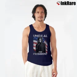 Men’s Ministry Uncle Al For President Tank Top in navy | Breathable, Active-Friendly Design
