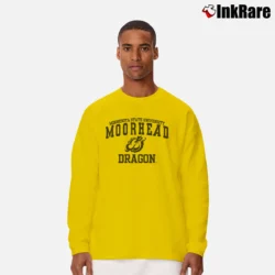 Men’s Minnesota State University Moorhead Dragons Retro College Long-Sleeve Shirt in yellow | Sleek, Lightweight, Year-Round Wear