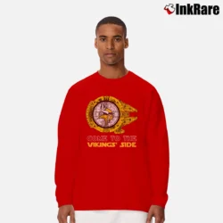 Men’s Minnesota Vikings NFL Star Wars Super Bowl Fan Gift Long-Sleeve Shirt in red | Sleek, Lightweight, Year-Round Wear