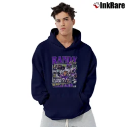 Men’s minnesota vikings randy moss vintage bootleg for NFL Throwback Fans Pullover Hoodie in navy | Cozy, Durable, Modern Fit