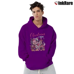 Men’s Minnie And Mickey Christmas On Main Street Pullover Hoodie in purple | Cozy, Durable, Modern Fit
