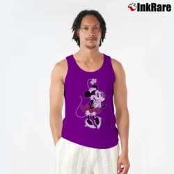 Men’s Minnie Mouse Disney Mickey Tank Top in purple | Breathable, Active-Friendly Design