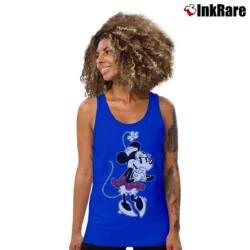 Women’s Minnie Mouse Disney Mickey Tank Top in royal blue | Lightweight, Movement-Friendly