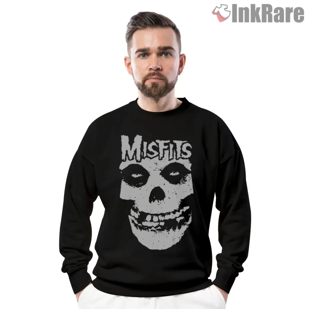 Misfits Classic Distressed Fiend Face Shirt on graphic shirt for men graphic tee