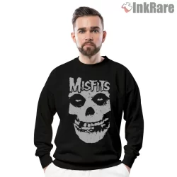 Misfits Classic Distressed Fiend Face Shirt on graphic shirt for men graphic tee