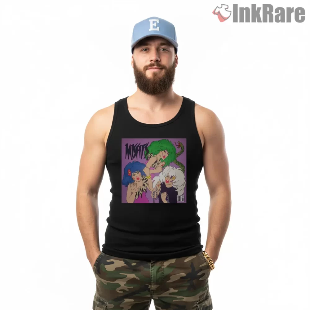Misfits Comic Cover Party Scene Shirt on black tank top for men graphic tee