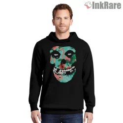 Misfits Crimson Ghost Tropical Summer Shirt on black hoodie for men graphic tee