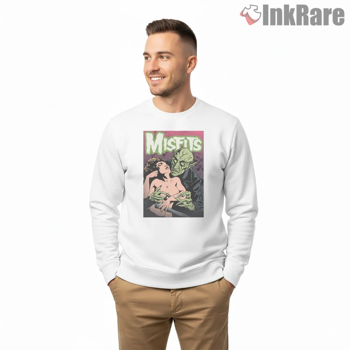 Misfits Green Goblin Horror Pulp Art Shirt Misfits Green Goblin Horror Pulp Art Shirt on graphic shirt for men graphic tee